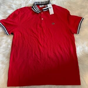 Lacoste Men's Red Polo Shirt